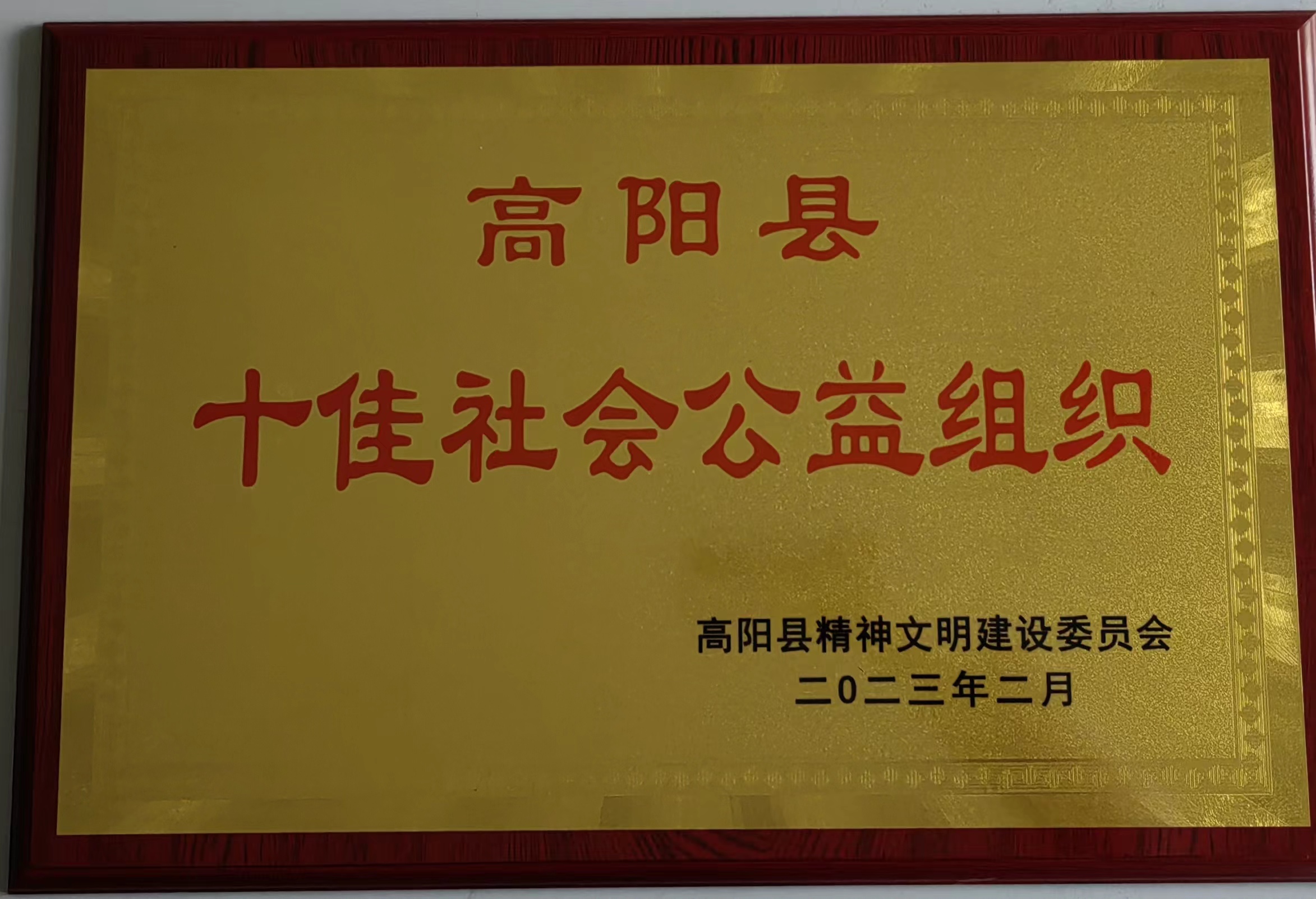 喜報！高陽縣瑞春紡織榮獲“十佳社會公益組織”稱號